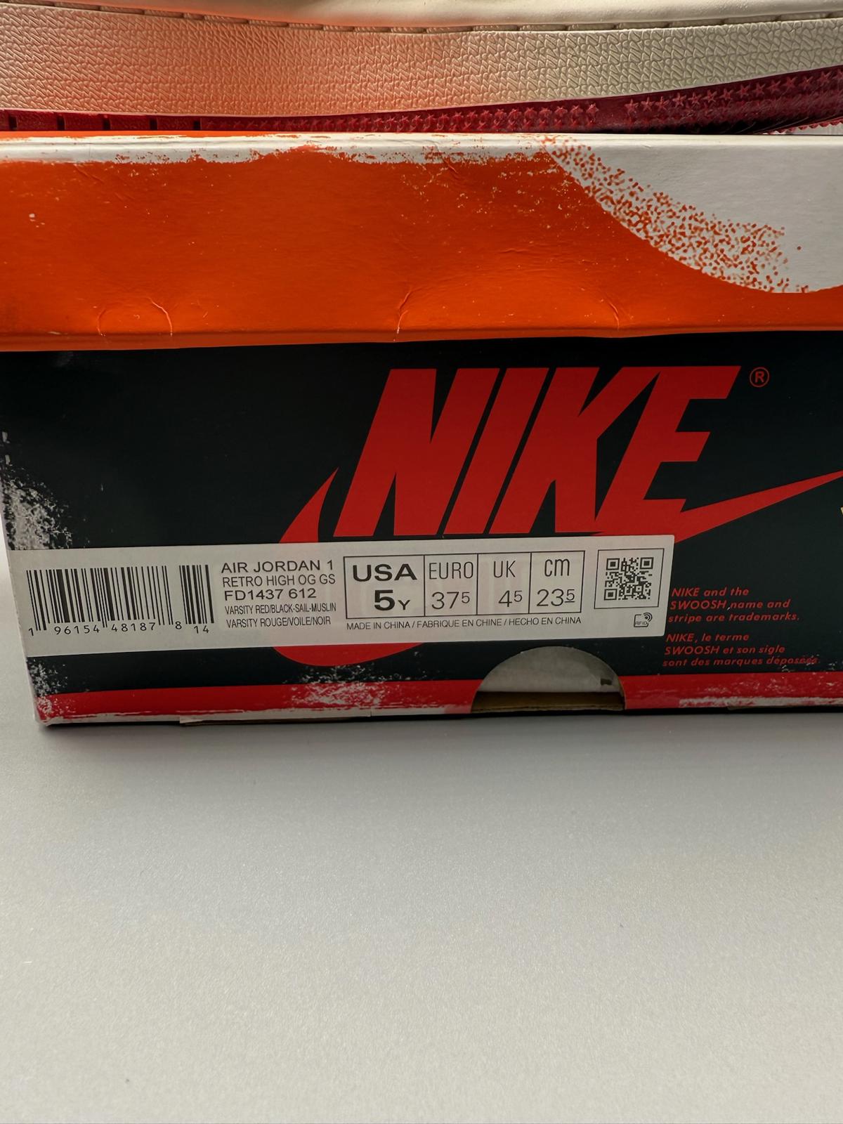 Size 4.5 Air Jordan 1 High OG GS Retro ‘Lost and Found’ DS