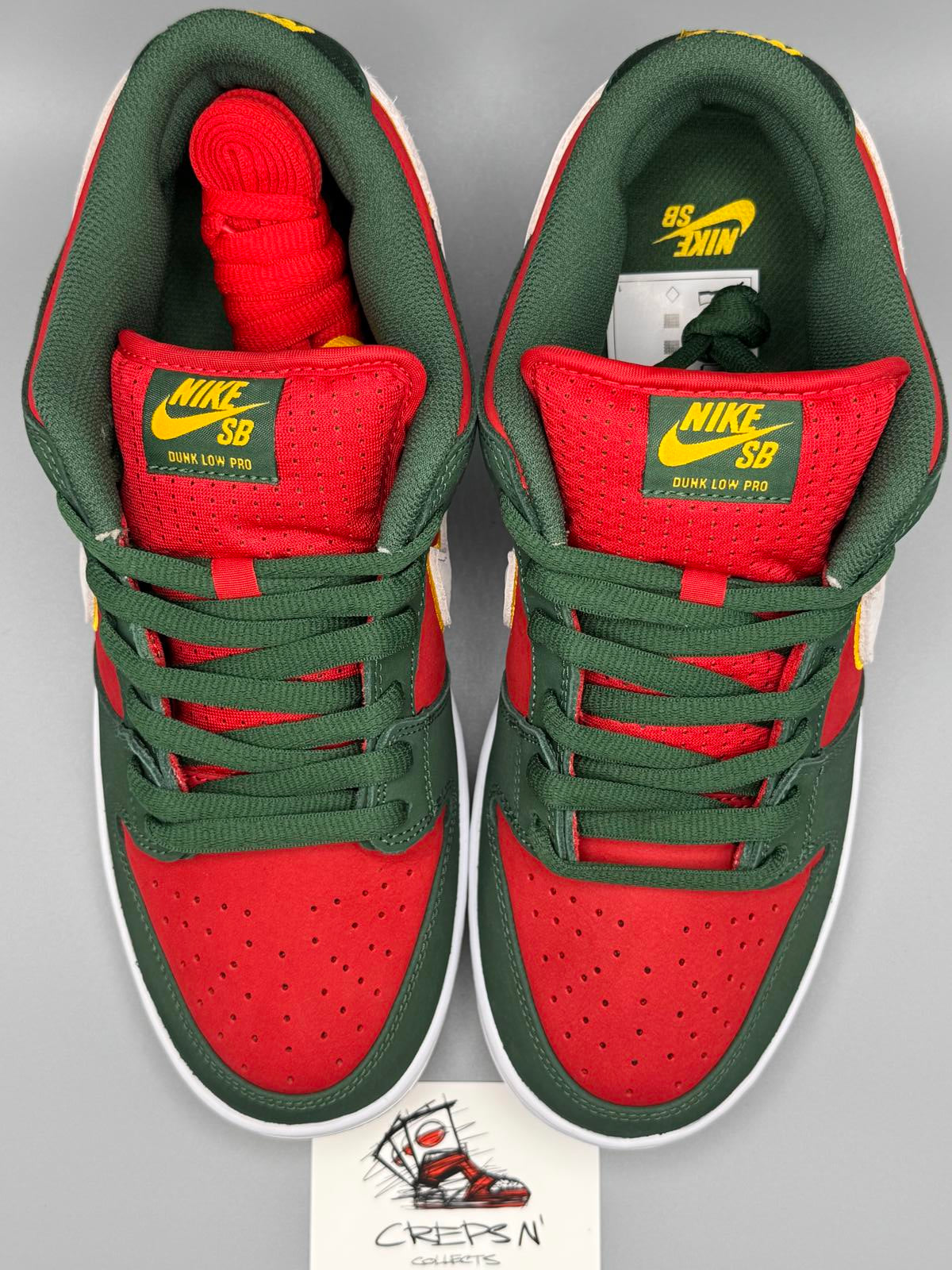 Size 9.5 Nike SB Dunk Lo Pro Premium Seattle Super Sonic Low New