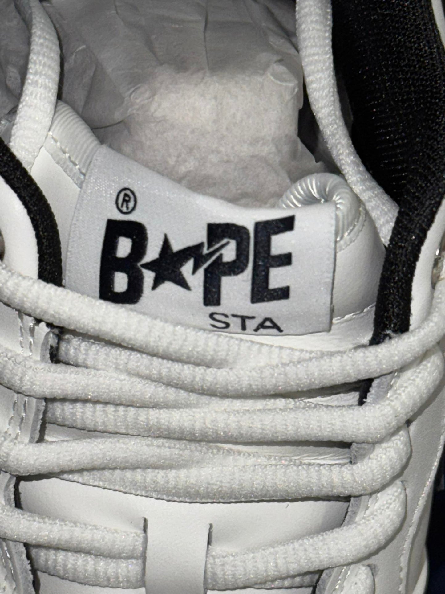 Size 9 A Bathing Ape Bape Sta JJJJound White Navy DS NEW