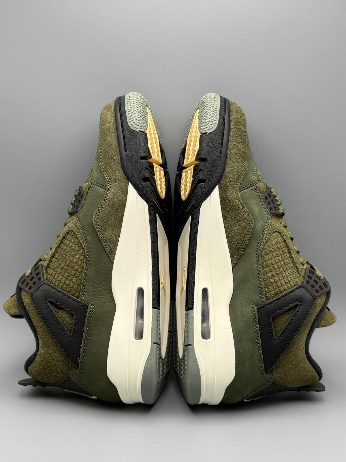UK 7.5 Nike Jordan 4 Retro SE Craft 'Olive' Brand New Authentic