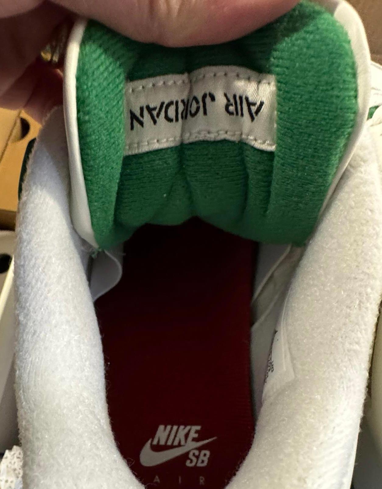 Size 7.5 UK Nike SB x Air Jordan 4 Retro SP Pine Green DS