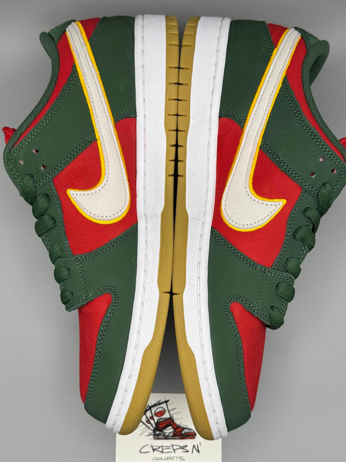 Size 9.5 Nike SB Dunk Lo Pro Premium Seattle Super Sonic Low New