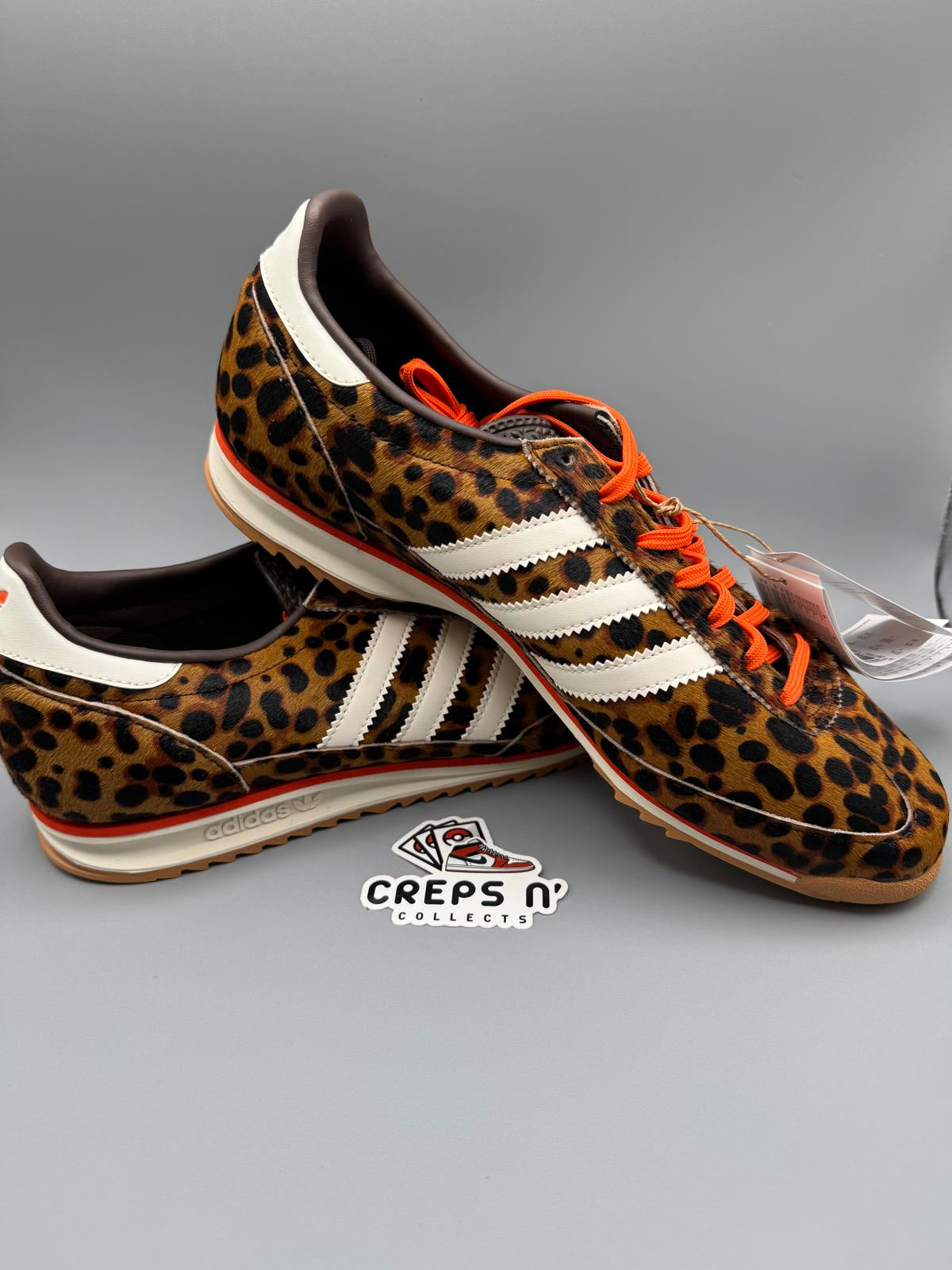 Adidas Samba OG Leopard Cheetah Print Orange Cream - UK9.5 - JI2734 BRAND NEW