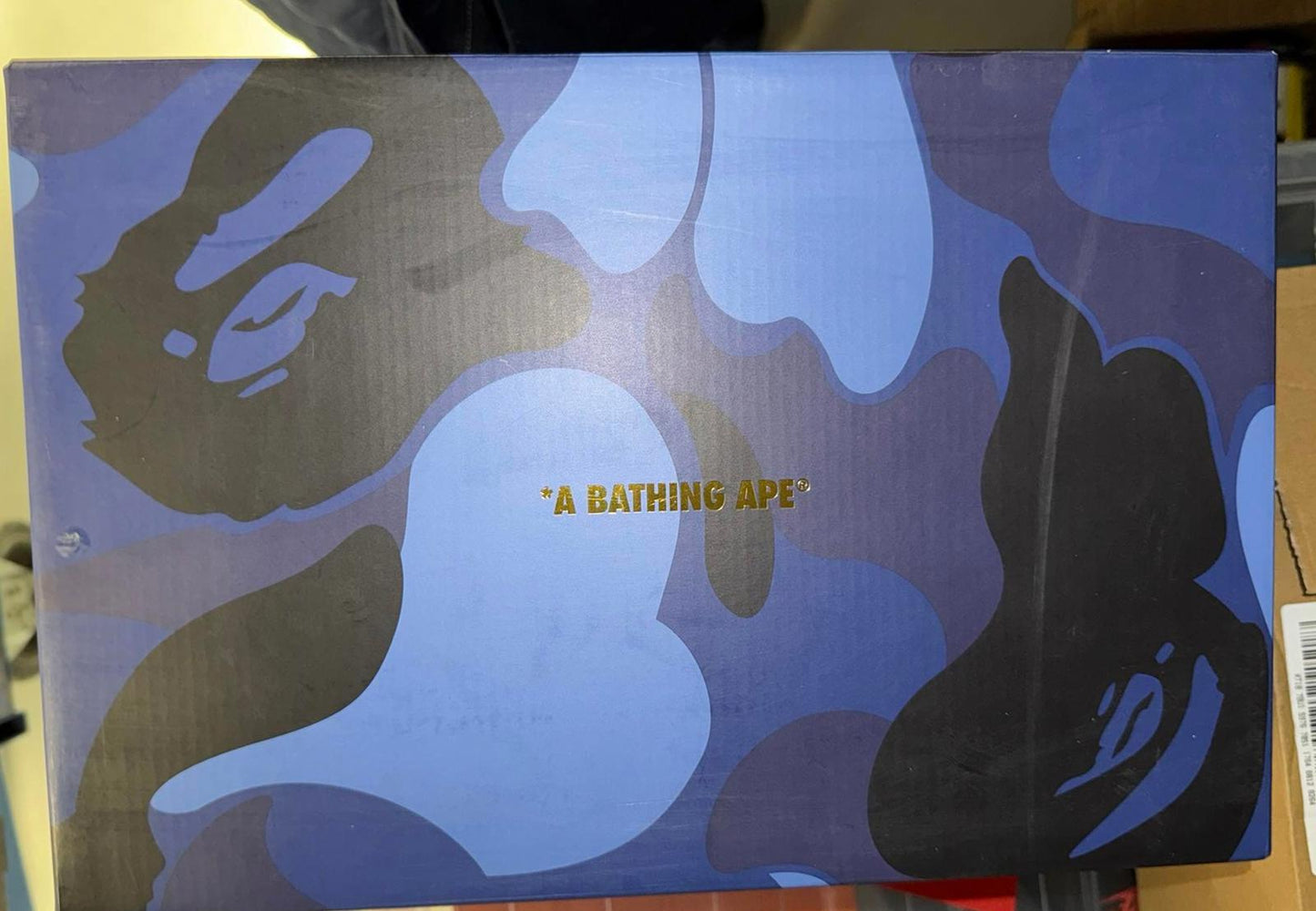 Size 9 A Bathing Ape Bape Sta JJJJound White Navy DS NEW