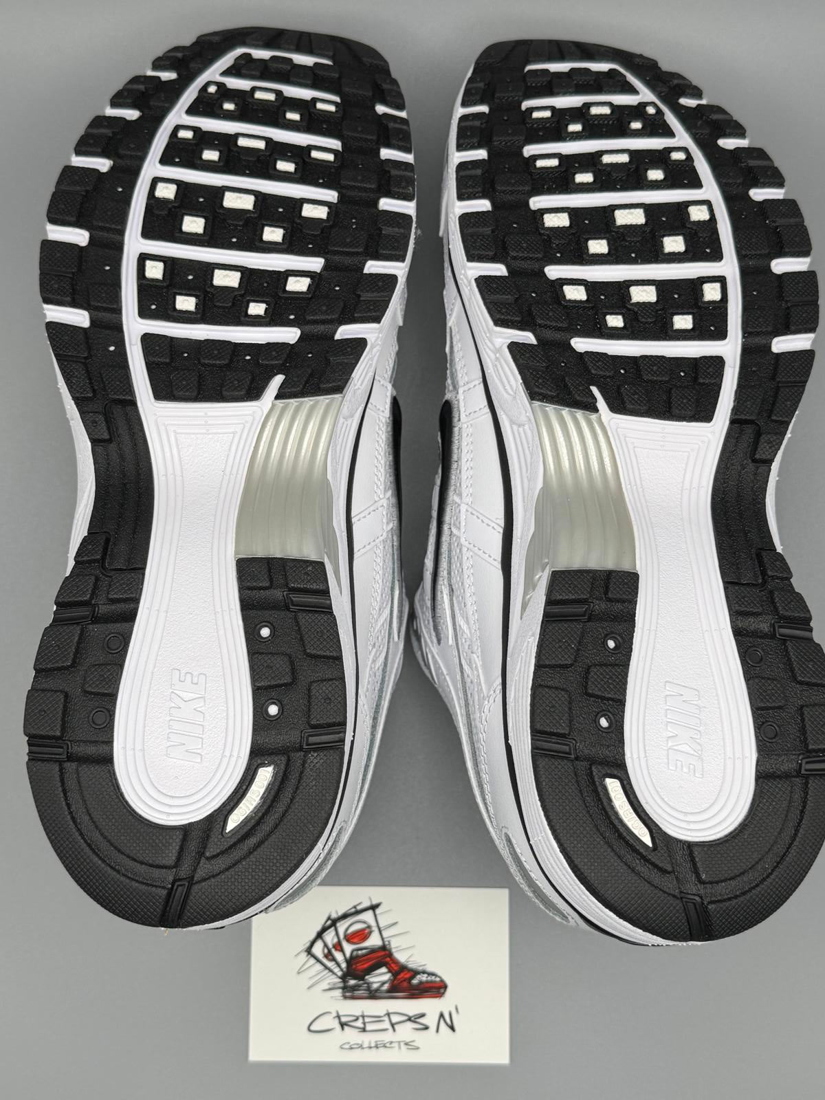 Size 6.5 Nike P6000 White Black Metallic Silver New