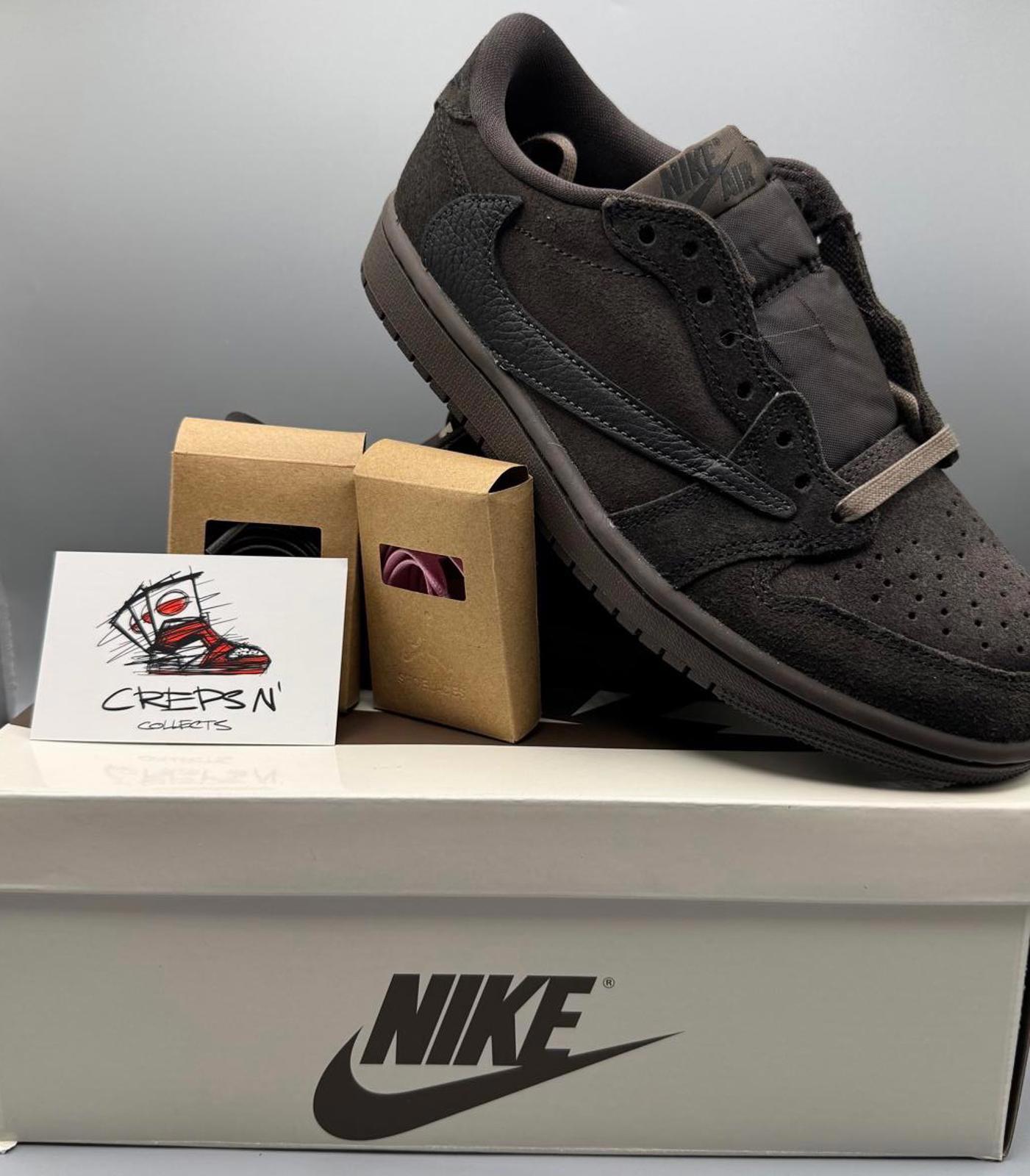 Size 4.5 Jordan 1 Travis Scott Velvet Browns NEW