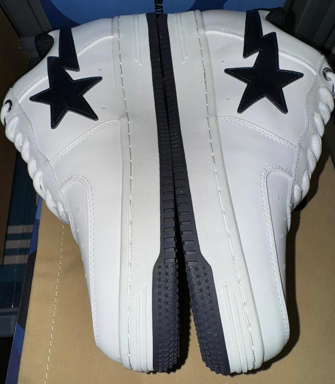 Size 9 A Bathing Ape Bape Sta JJJJound White Navy DS NEW