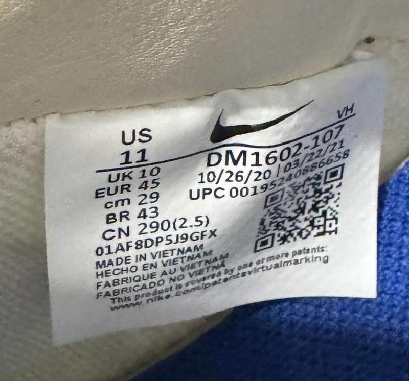 Size 10 Nike Dunk Low Off-White Lot 48 USED