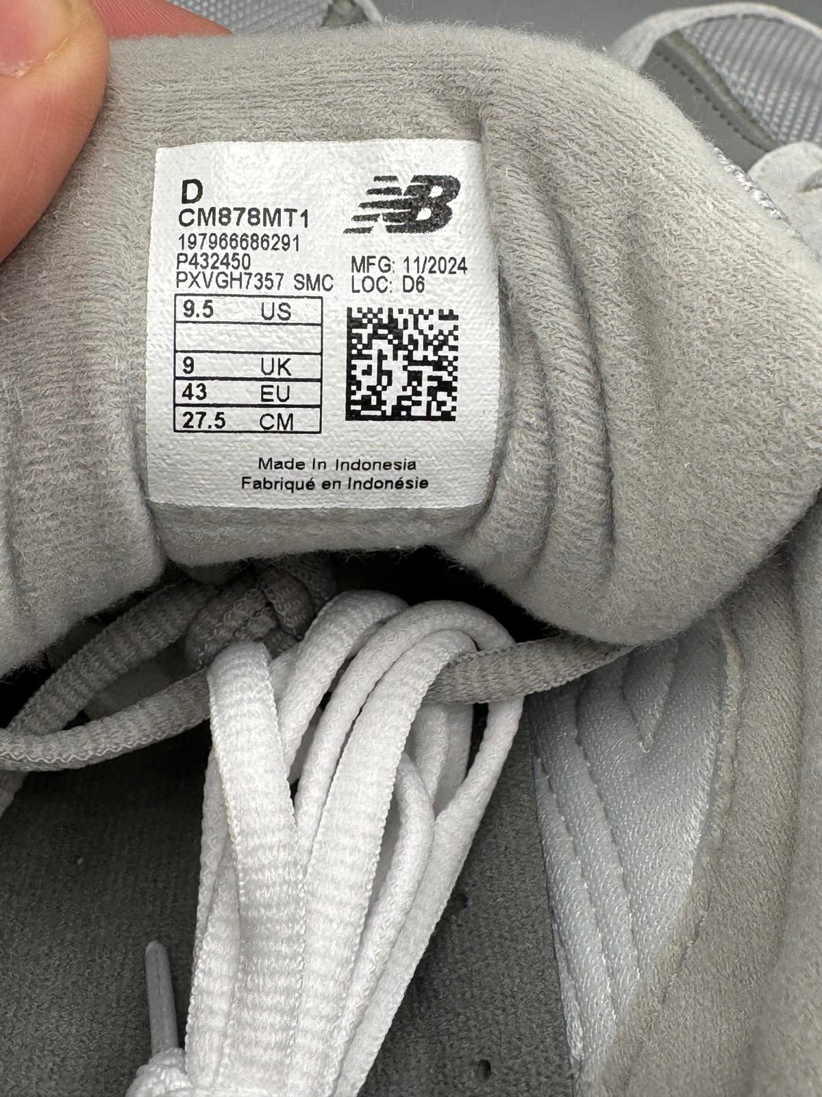 Size 9 New Balance 878 Grey Unworn Brand New