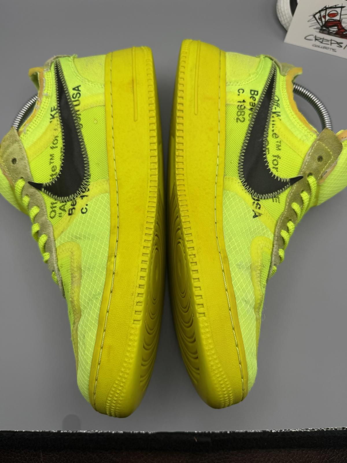 Size 8.5 Nike X Off-white Air Force 1 Volts Used Good Condition