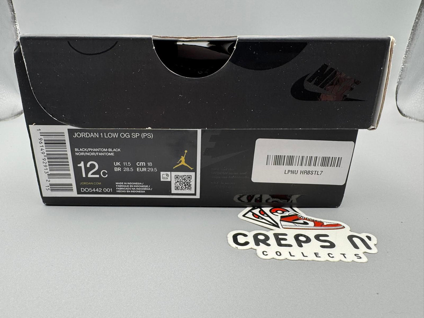 Size 11.5 (PS) Jordan 1 Low OG SP Travis Scott Black Phantom