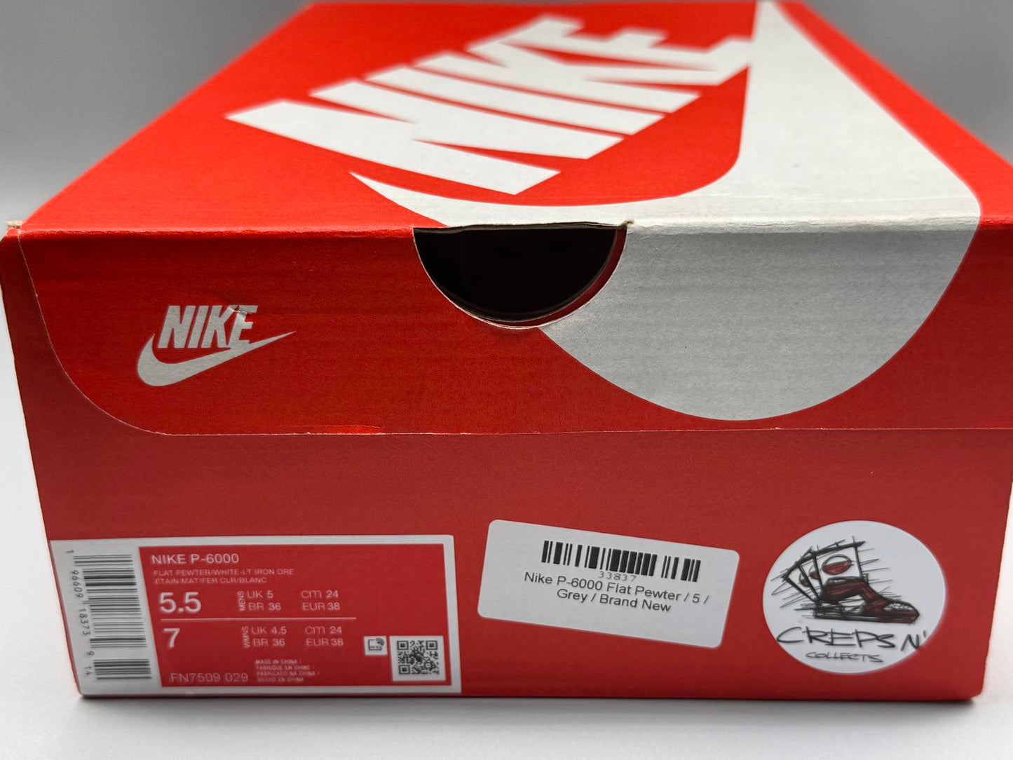 Size 5 Nike P6000 Flat Pewter Brand New