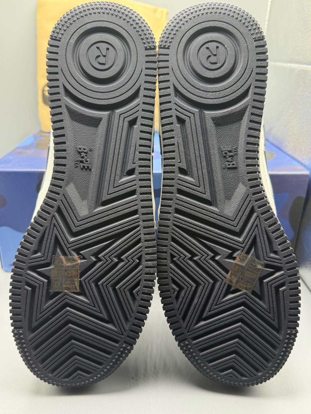 Size 10 ABathing Ape Bape Sta Low x JJJJound White Navy
