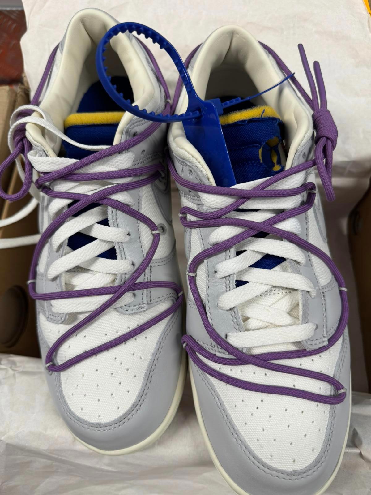 Size 10 Nike Dunk Low Off-White Lot 48 USED