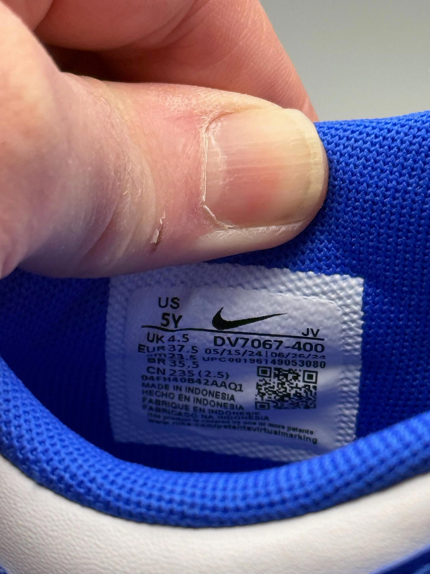 Size 4.5 Nike Dunk Low GS Racer Blue NEW