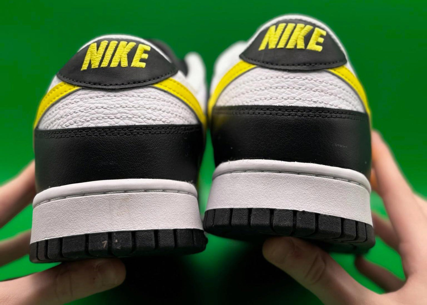 Size 13 Dunk Low Trainers Black Opti Yellow White DS
