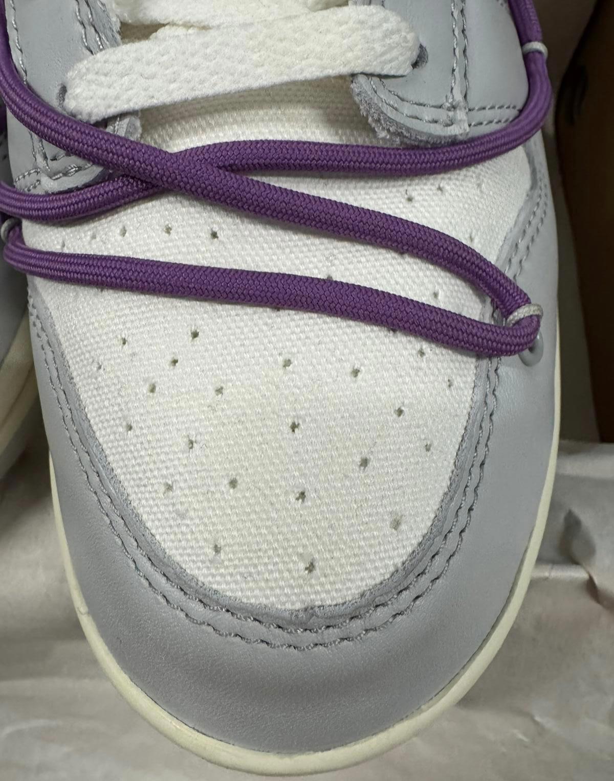 Size 10 Nike Dunk Low Off-White Lot 48 USED