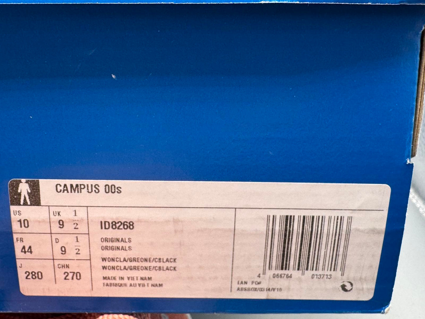 Size 9.5 Adidas Campus 00s Wonder Clay Brand New