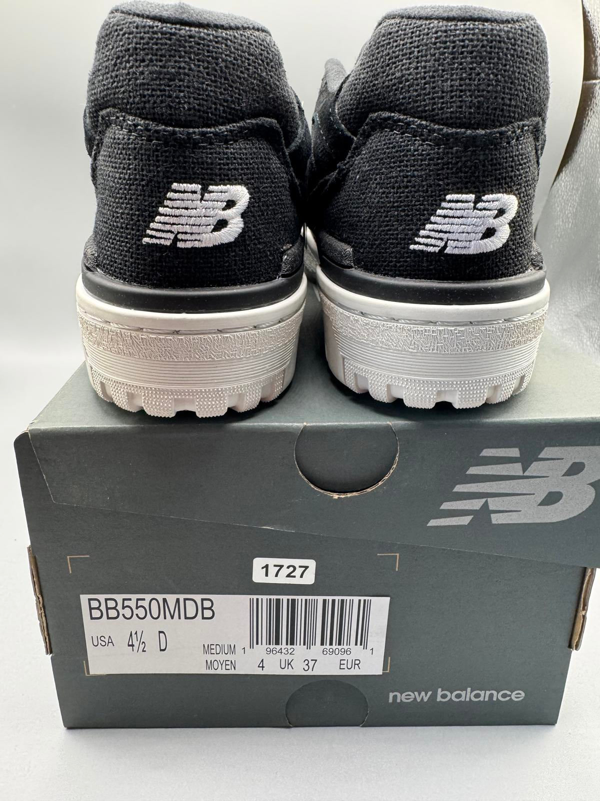 Size 4 New Balance 550 Hemp Pack Black Brand New
