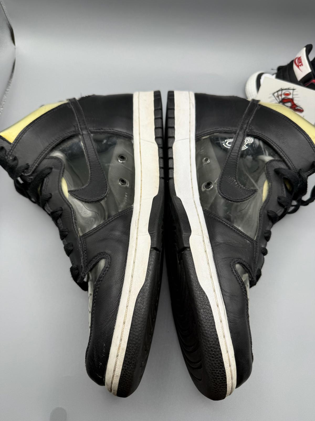 Size 11 CDG Nike SB Dunk High Clear Used