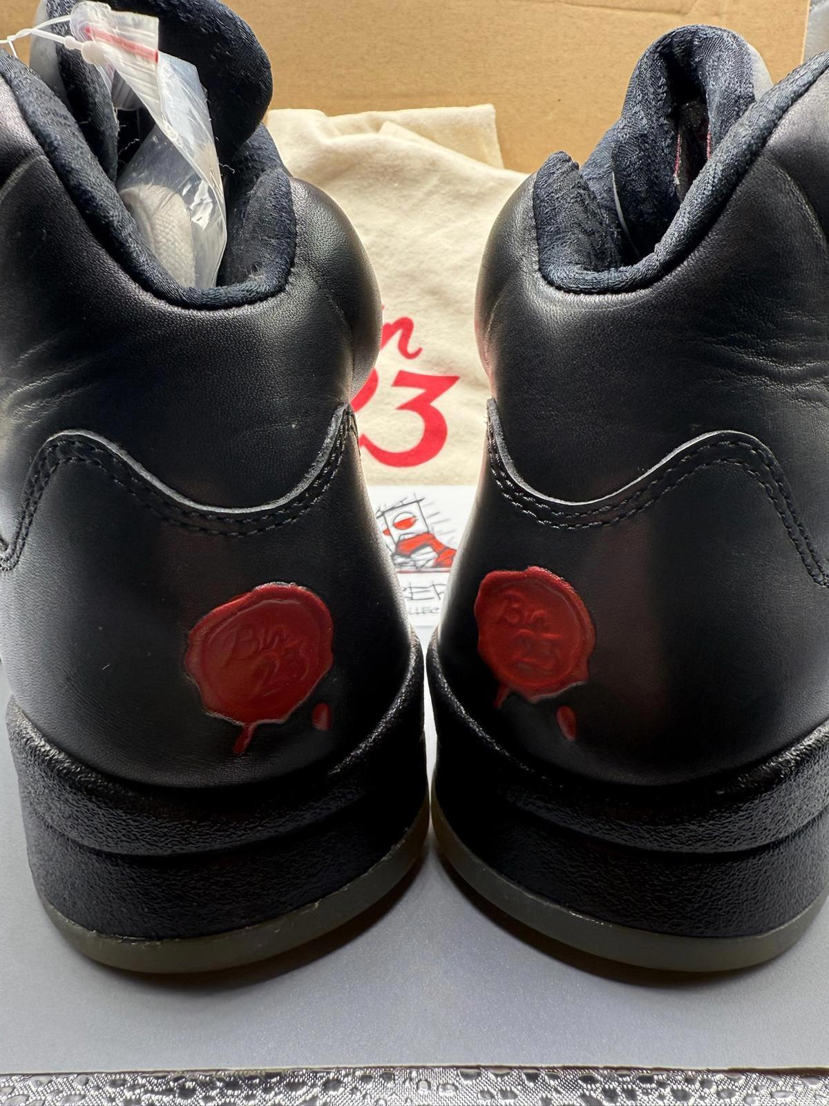 Size 9 Jordan 5 Retro Premio Bin 23 Black New Authentic RARE