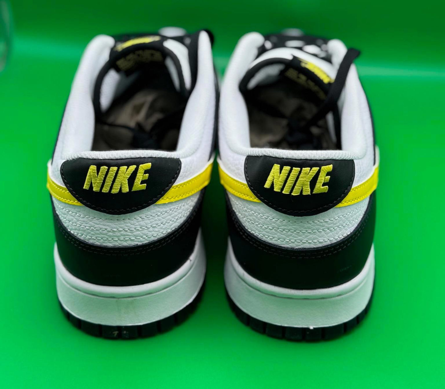 Size 13 Dunk Low Trainers Black Opti Yellow White DS