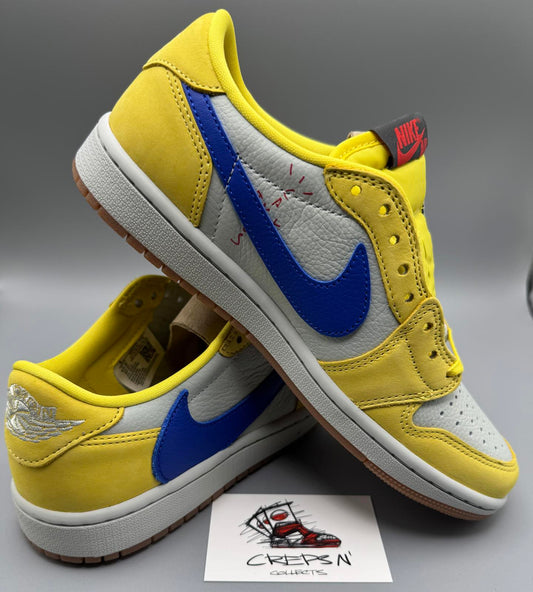 Size 5.5 Jordan 1 Low Travis Scott Canary