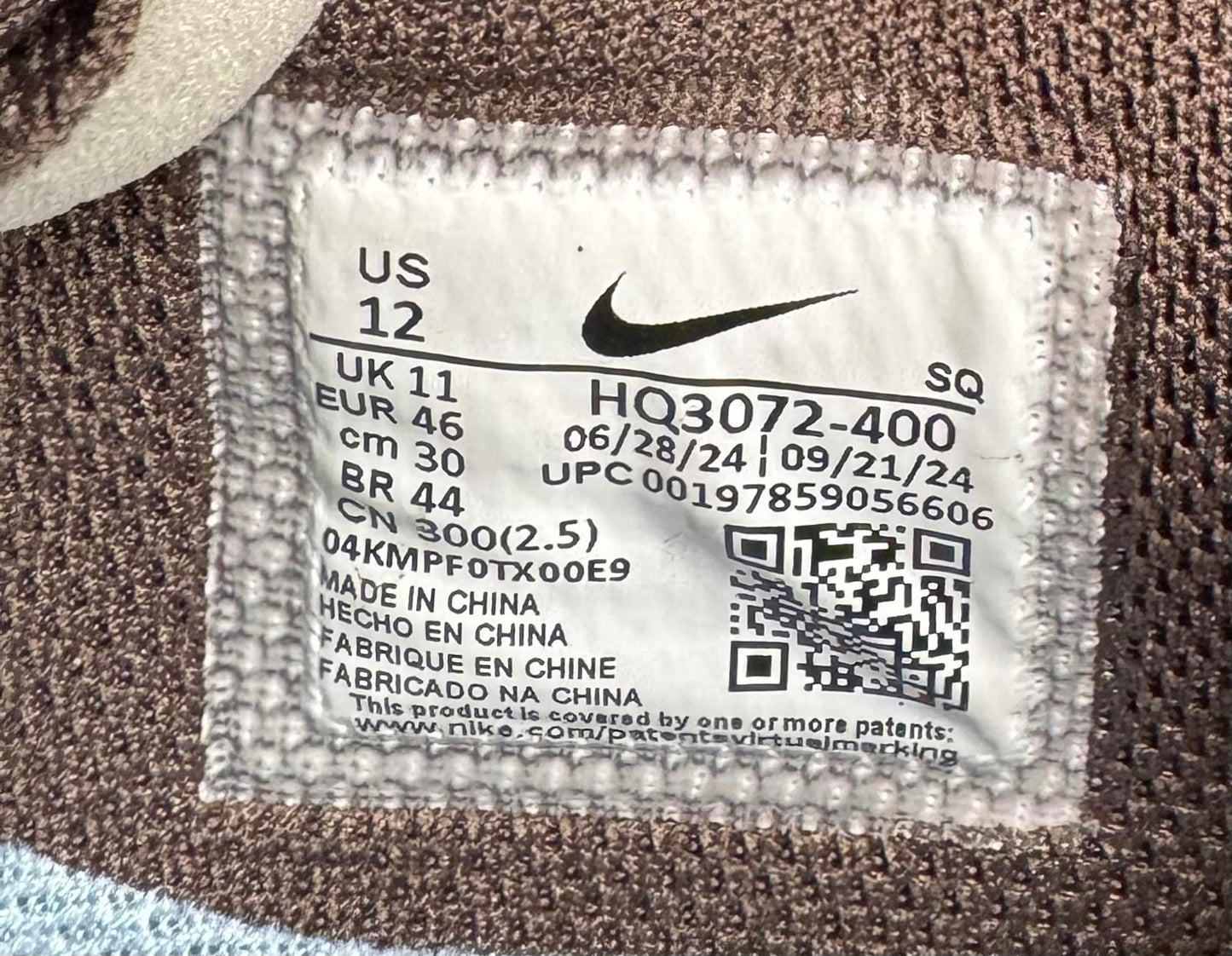 Size 11 UK Nike Travis Scott Field Jaxx Leche Blue NEW