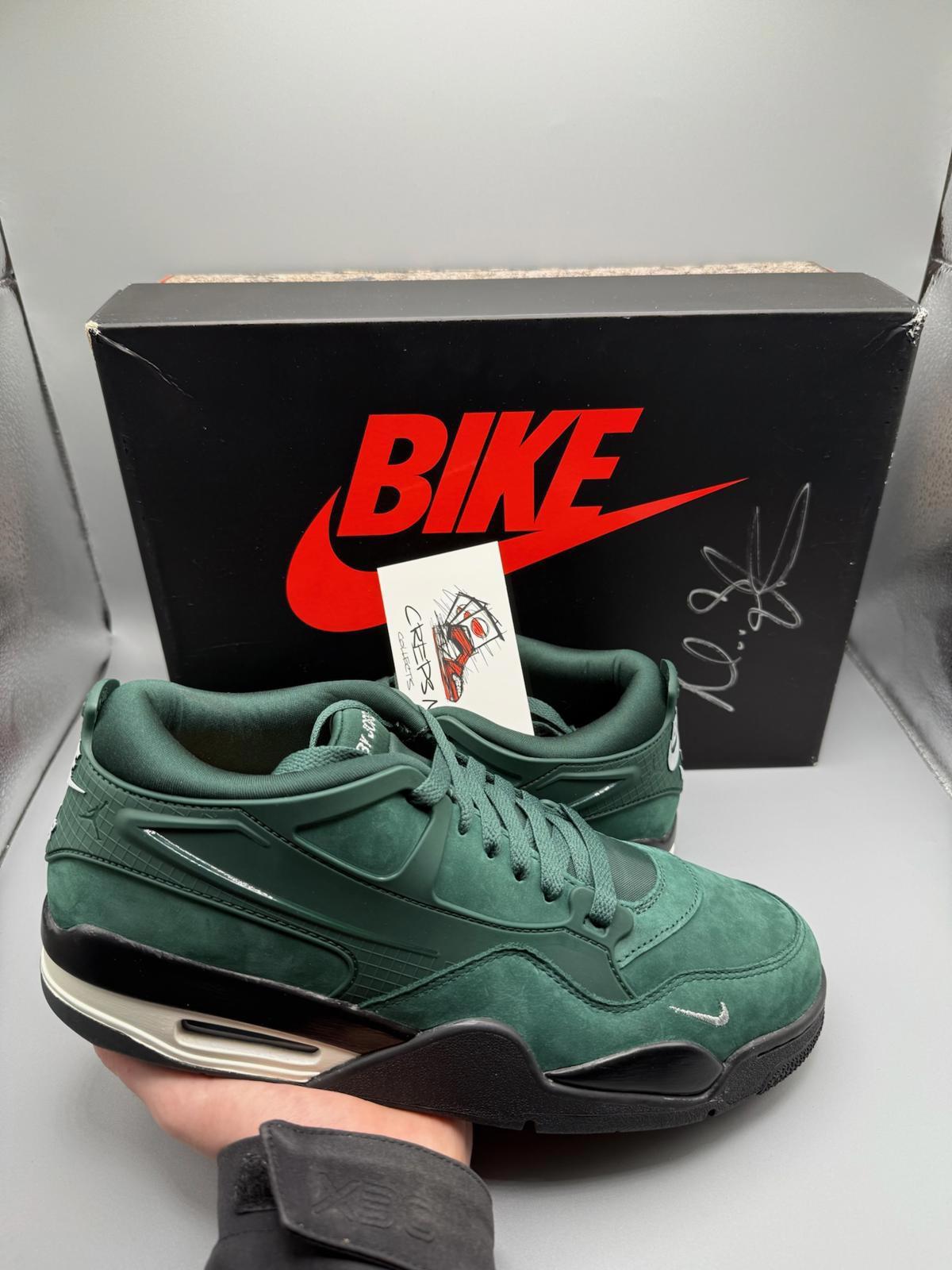 SIGNED BOX Size 8.5 Nigel Sylvester x Air Jordan 4 RM Fence Green SIGNED
