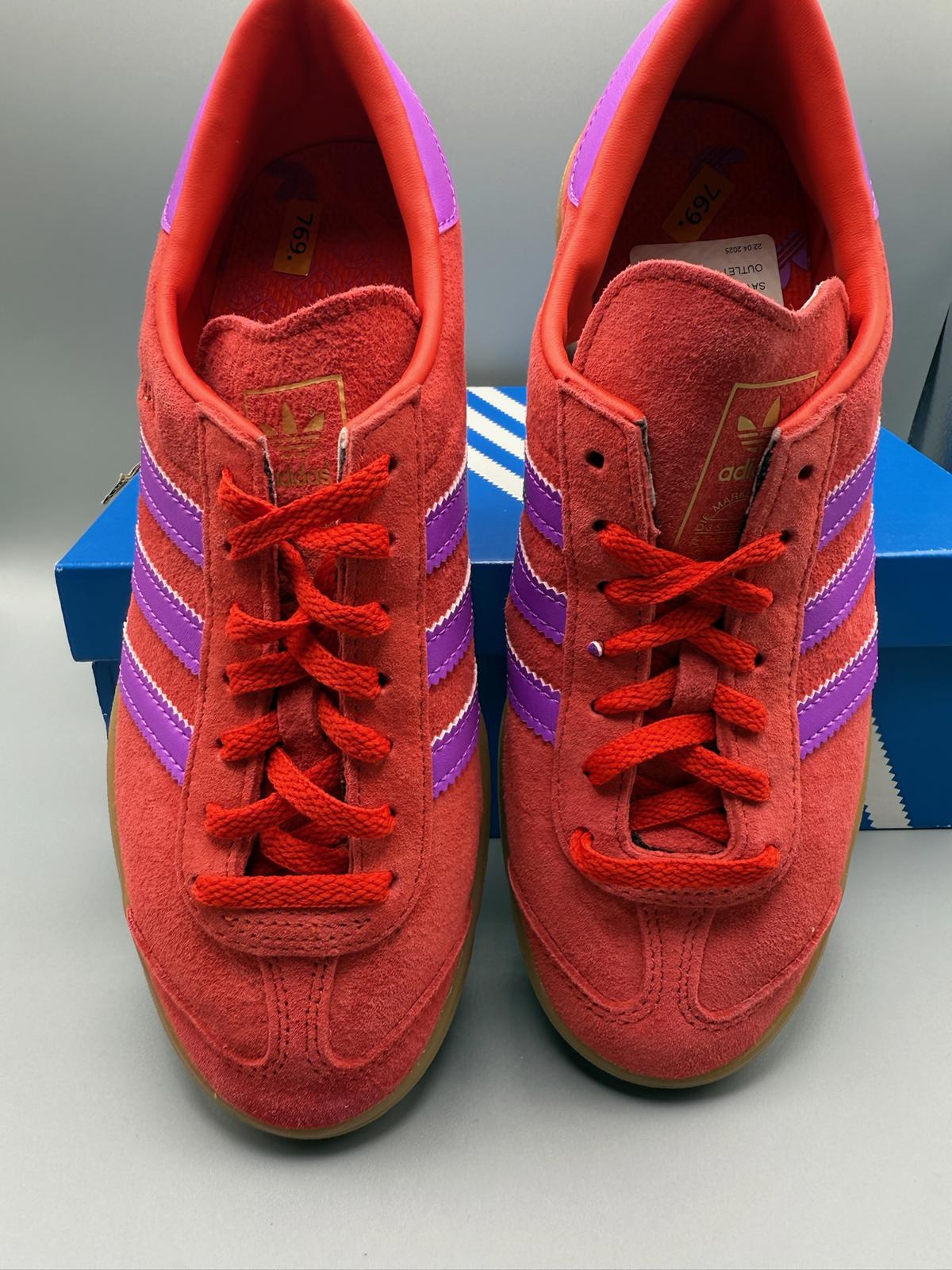 Size 5 adidas Hamburg Red Purple Burst Gum Brand New