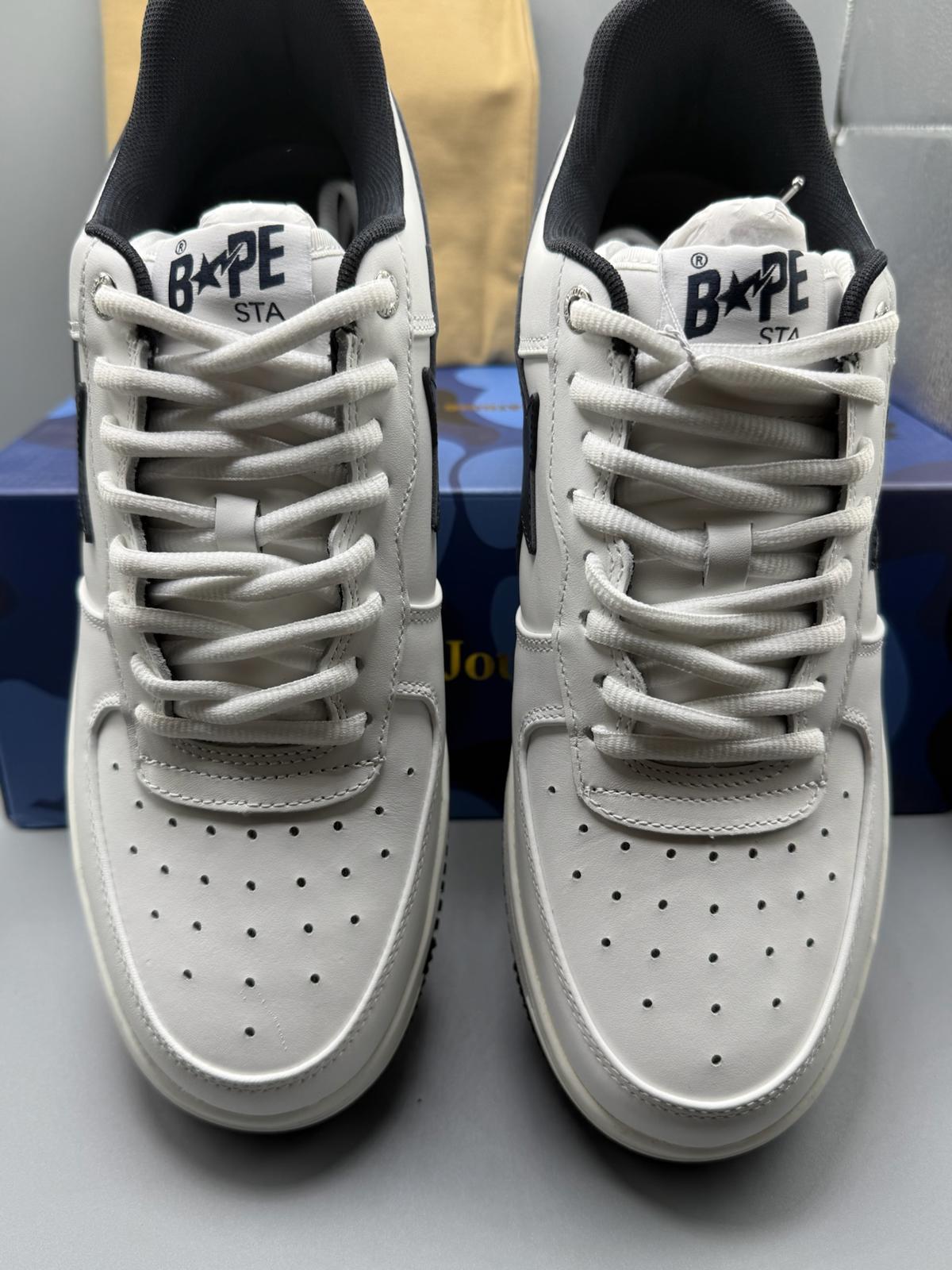 Size 10 ABathing Ape Bape Sta Low x JJJJound White Navy