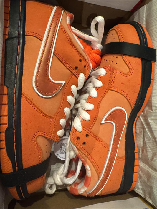 Nike SB Dunk Low Concepts Orange Lobster UK3.5 Brand New