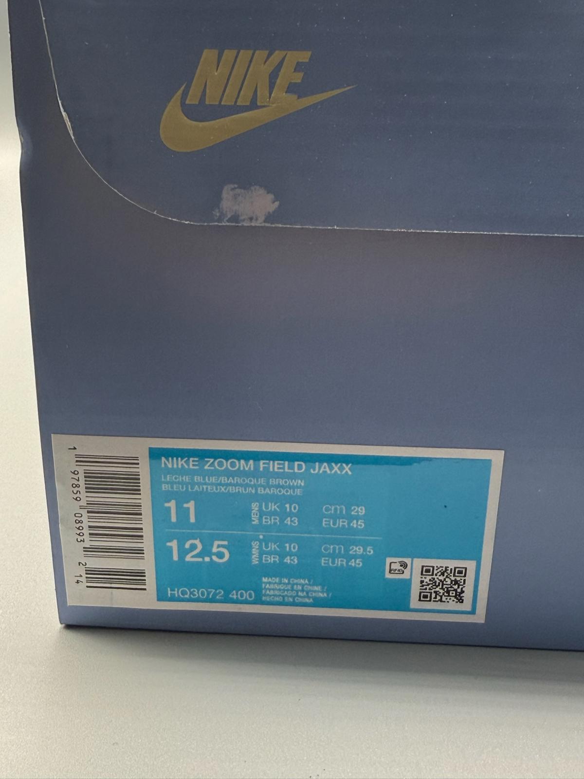 Size 10 Zoom Field Jaxx Pale Ivory and Leche Blue Travis Scott DS NEW