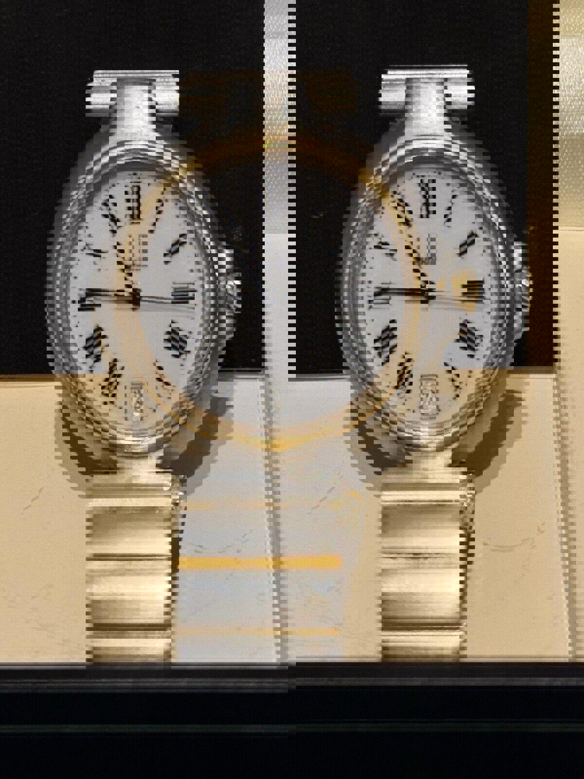 Vintage DUNHILL Millennium White Dial Date Roman Ladies Watch | Authentic