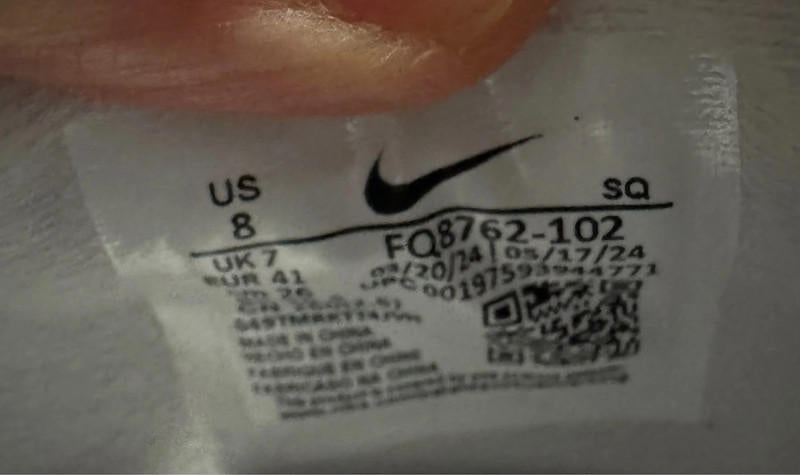 Size 10 Nike Air Pegasus 2005 - Black White