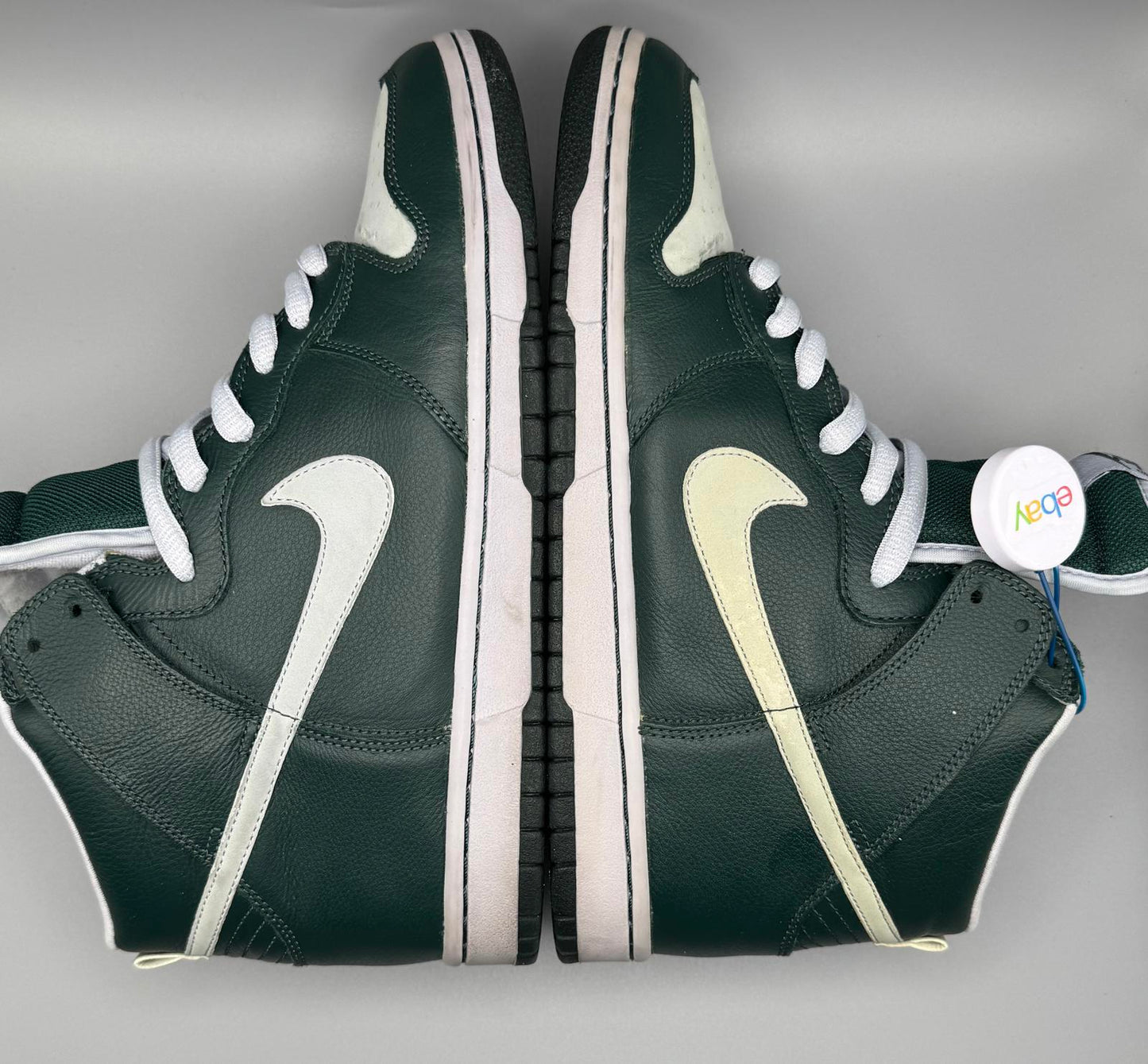 Size 9 SB Dunk High Ghost Green OG All Used