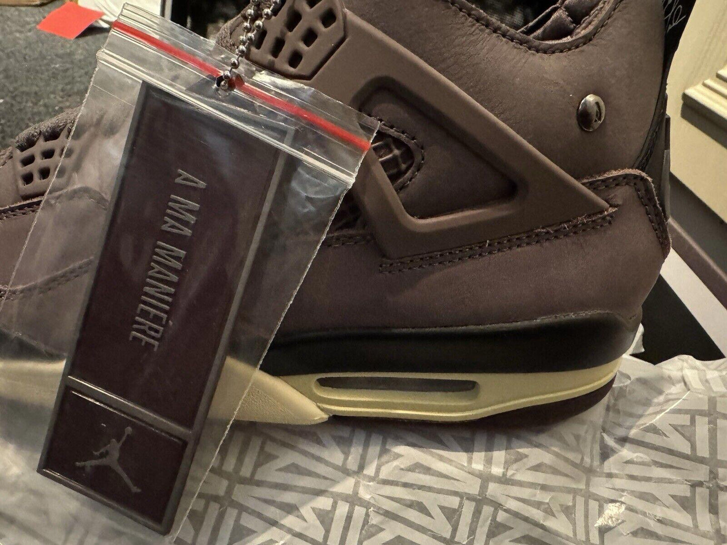 UK 9.5 Jordan 4 Retro SP A Ma Maniere Violet Ore NEW