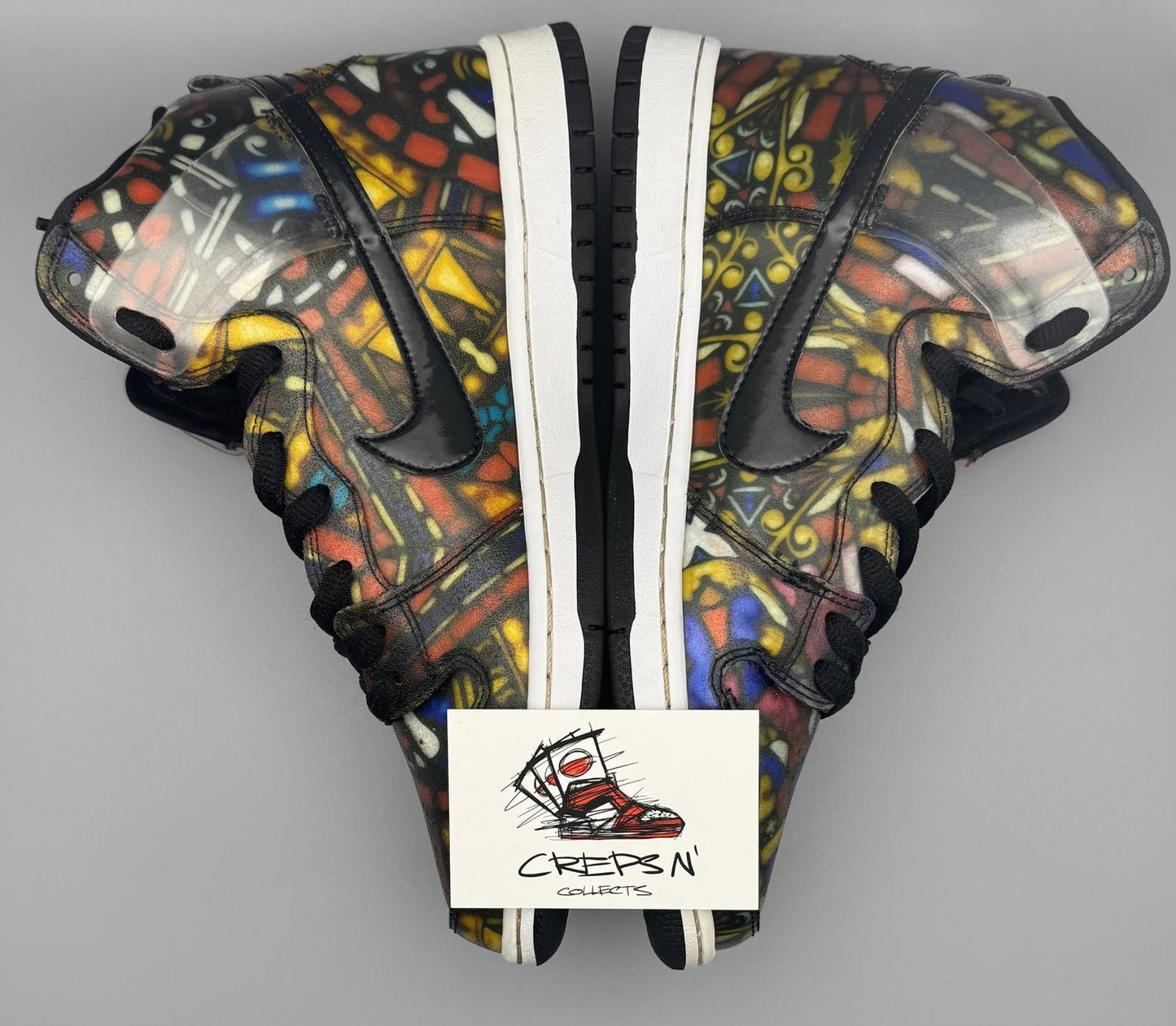 Size 8 Nike SB Dunk High Concepts Stained Glass US 9 EU 42.5