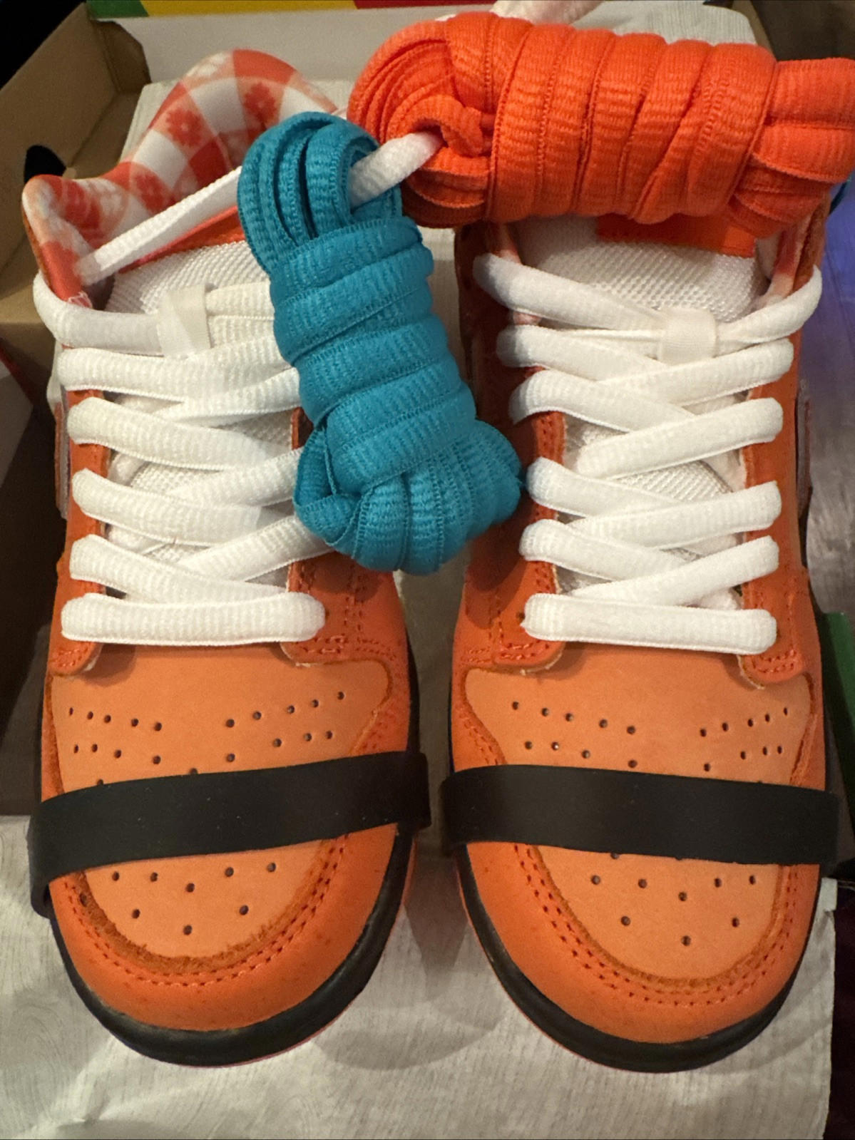 Nike SB Dunk Low Concepts Orange Lobster UK3.5 Brand New