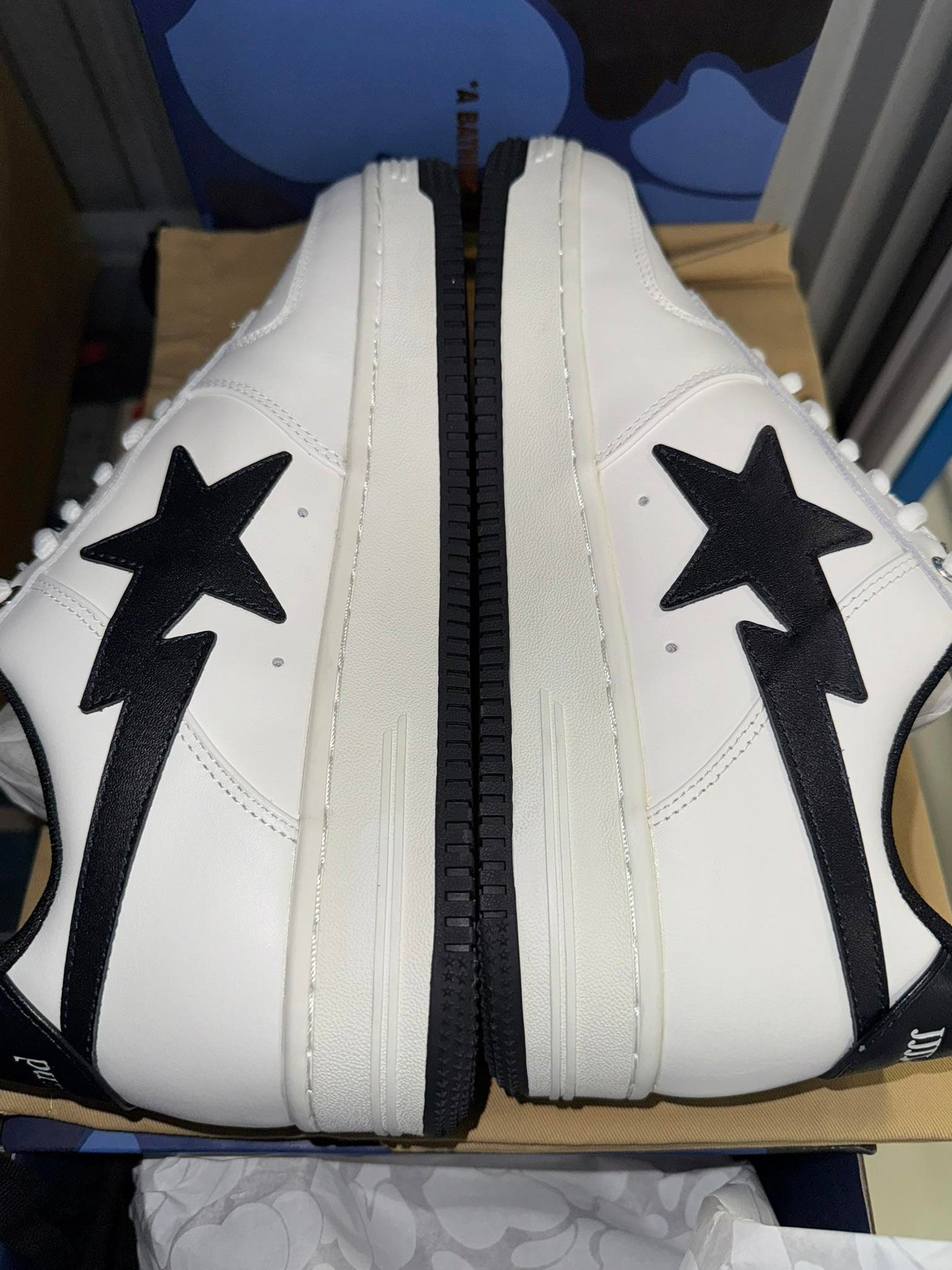 Size 10 A Bathing Ape Bape Sta JJJJound White Navy DS NEW