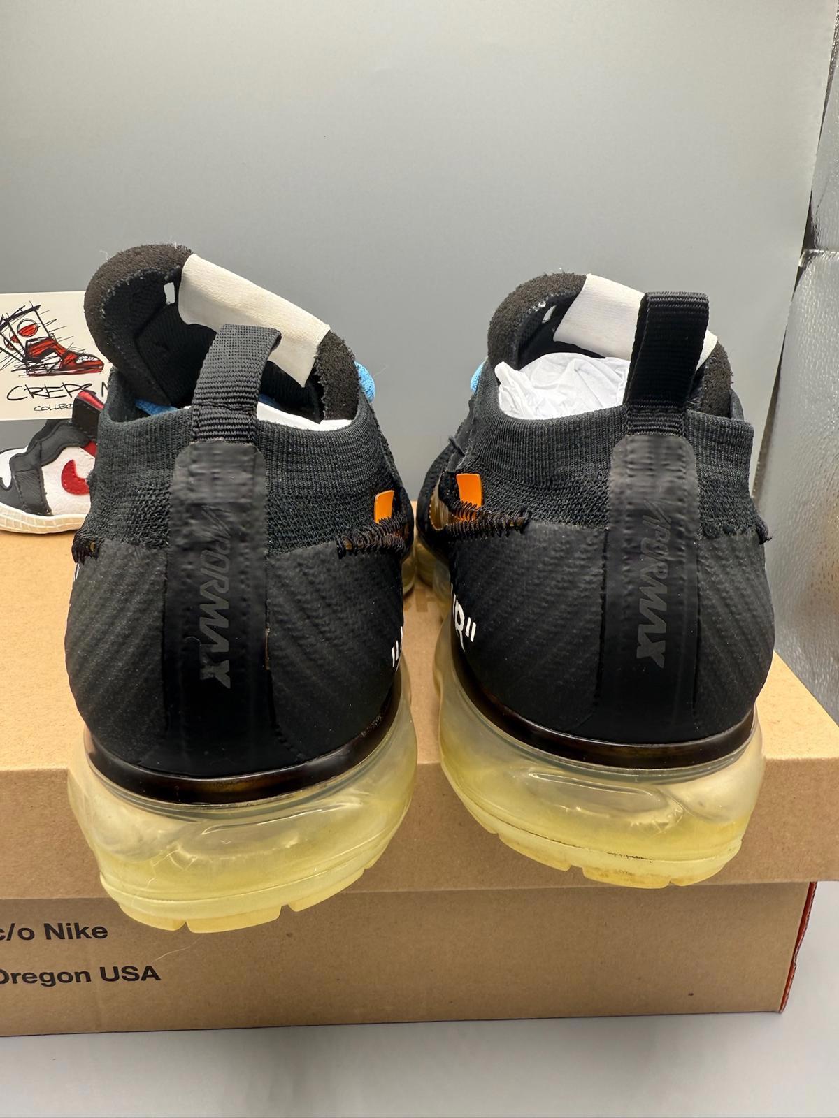Size 7.5 Off-White x Nike Air VaporMax ‘Black’ 2018.