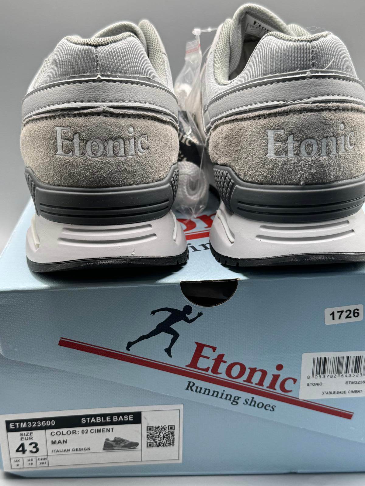 Size 9 Etonic Stable Base Cement Grey NEW
