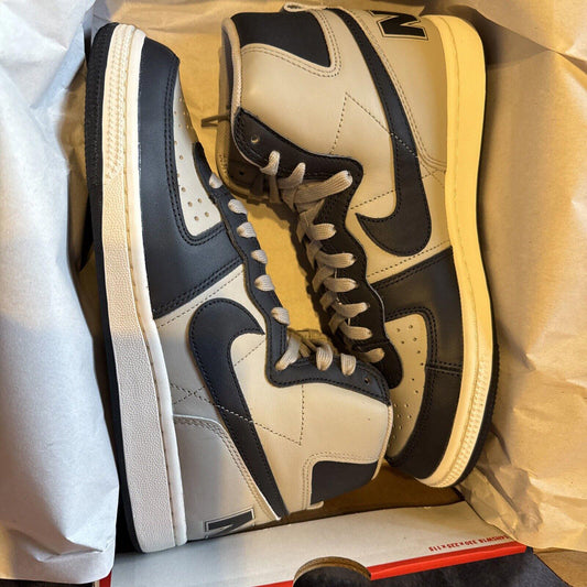 Size 7 Nike Terminator High Mens Grey Navy | Authentic