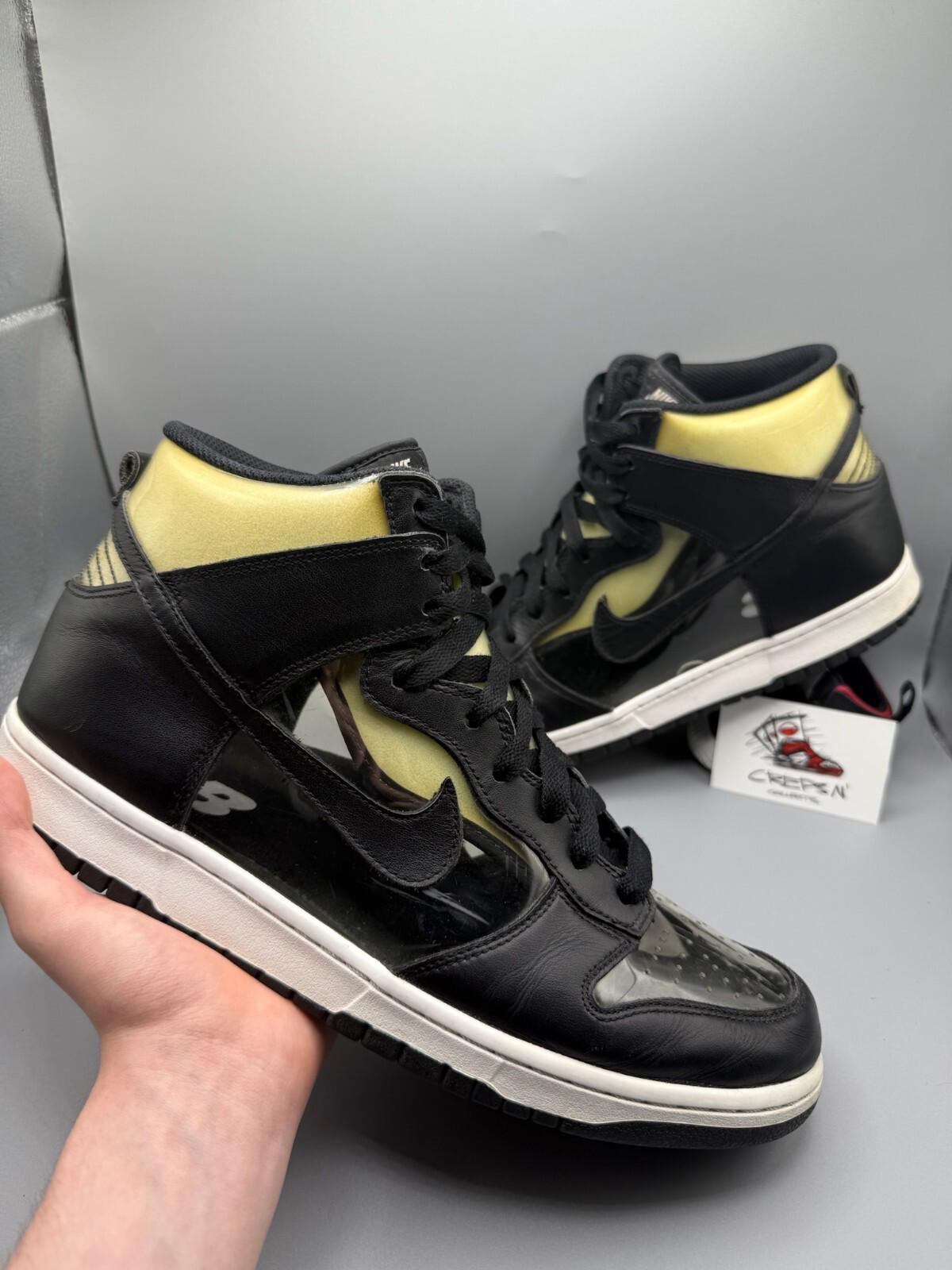 Size 11 Nike Dunk High Comme Des Garcons Clear lot