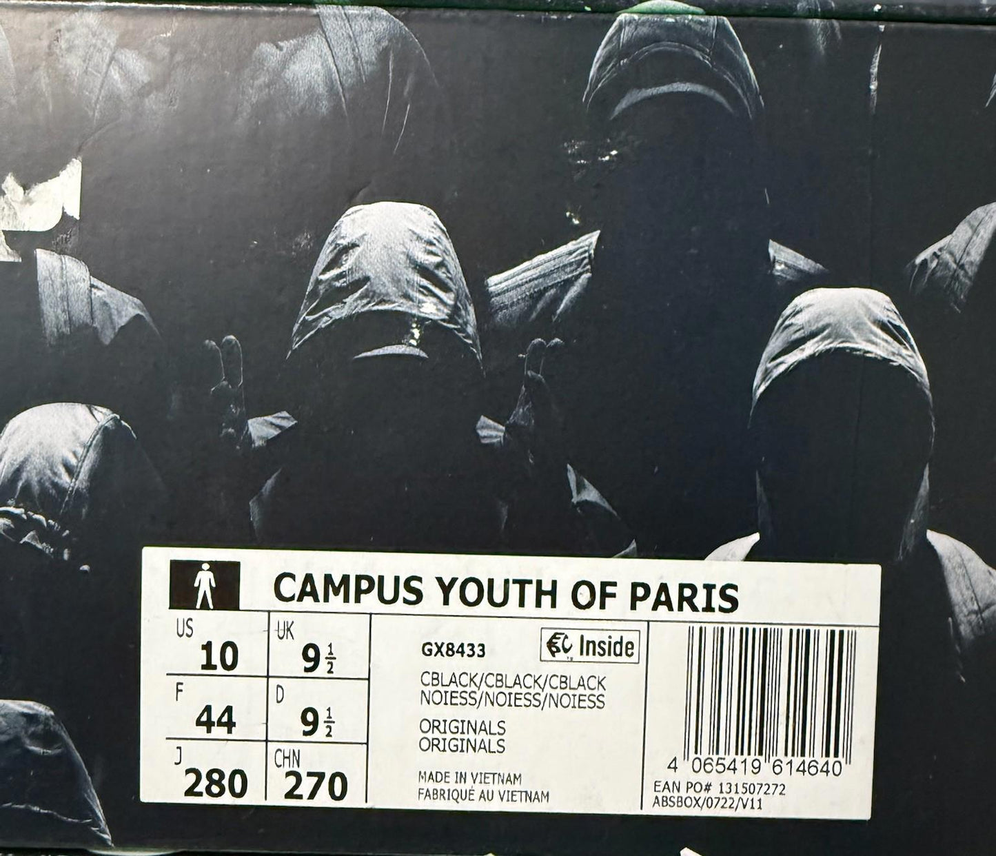 Size 9.5 adidas Campus 80s Youth of Paris OG ALL