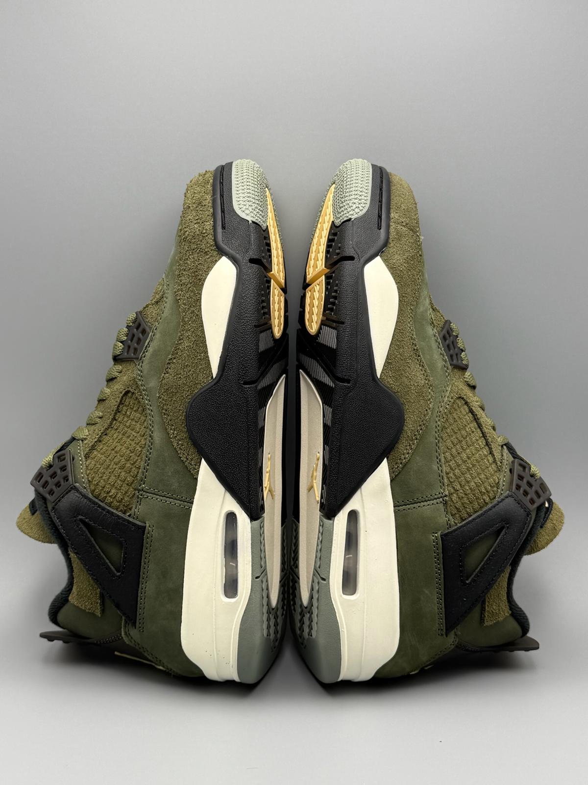 UK 7.5 Nike Jordan 4 Retro SE Craft 'Olive' Brand New Authentic