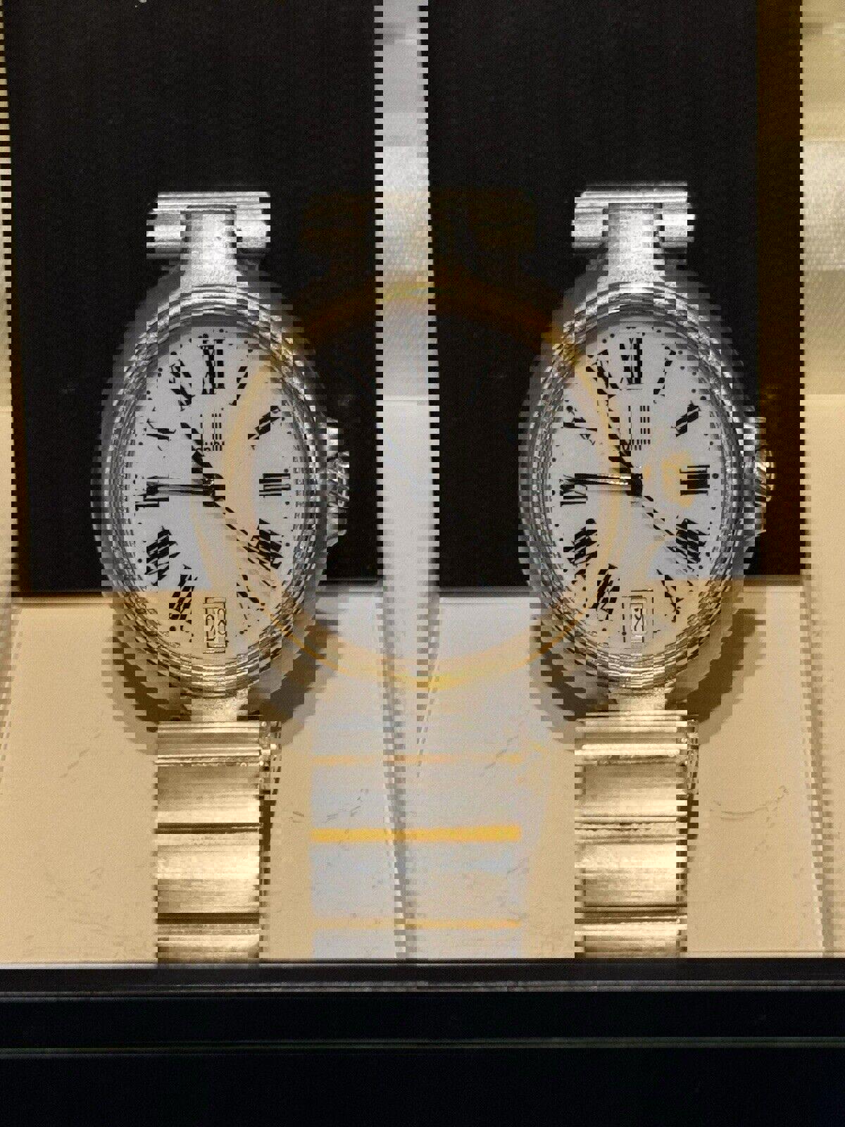 Vintage DUNHILL Millennium White Dial Date Roman Ladies Watch | Authentic