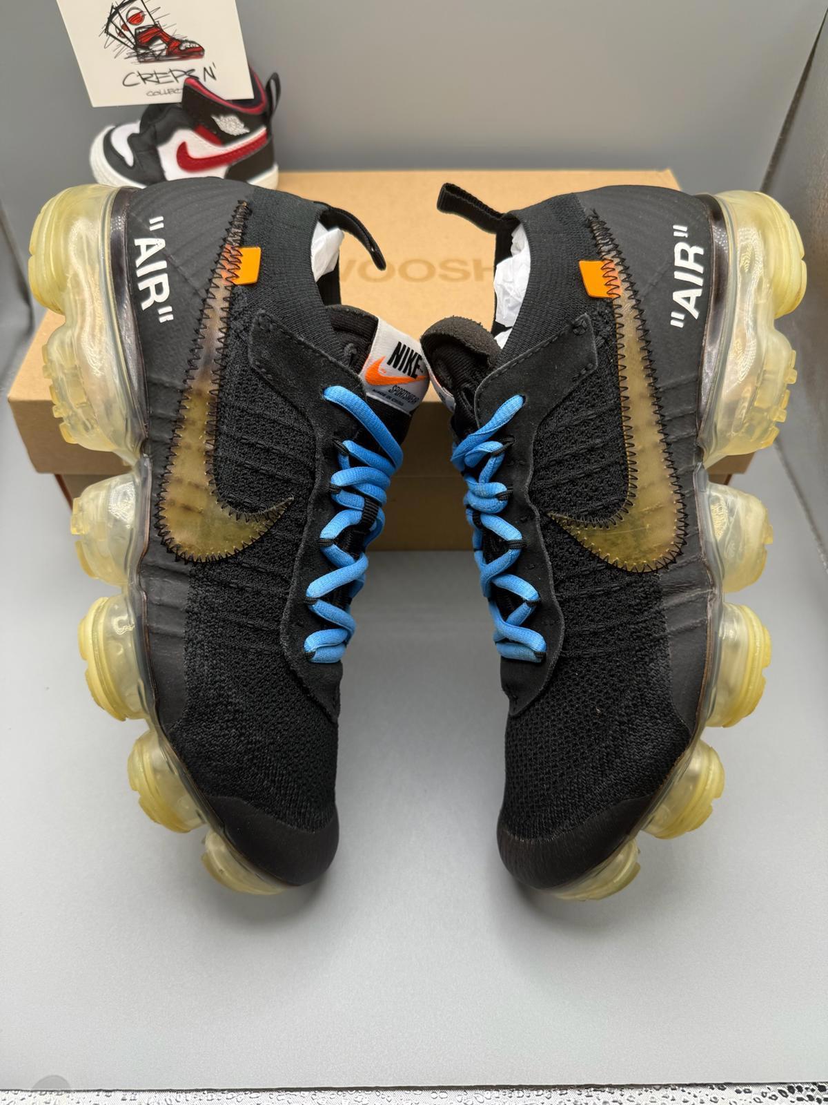 Size 7.5 Off-White x Nike Air VaporMax ‘Black’ 2018.