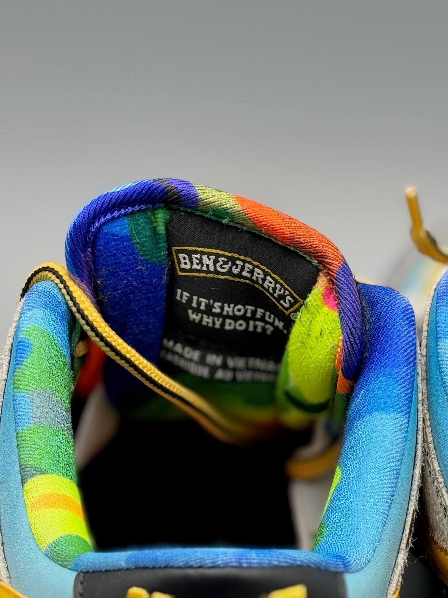 Size 5 SB Dunk Low Ben & Jerry's Chunky Dunky Authentic USED