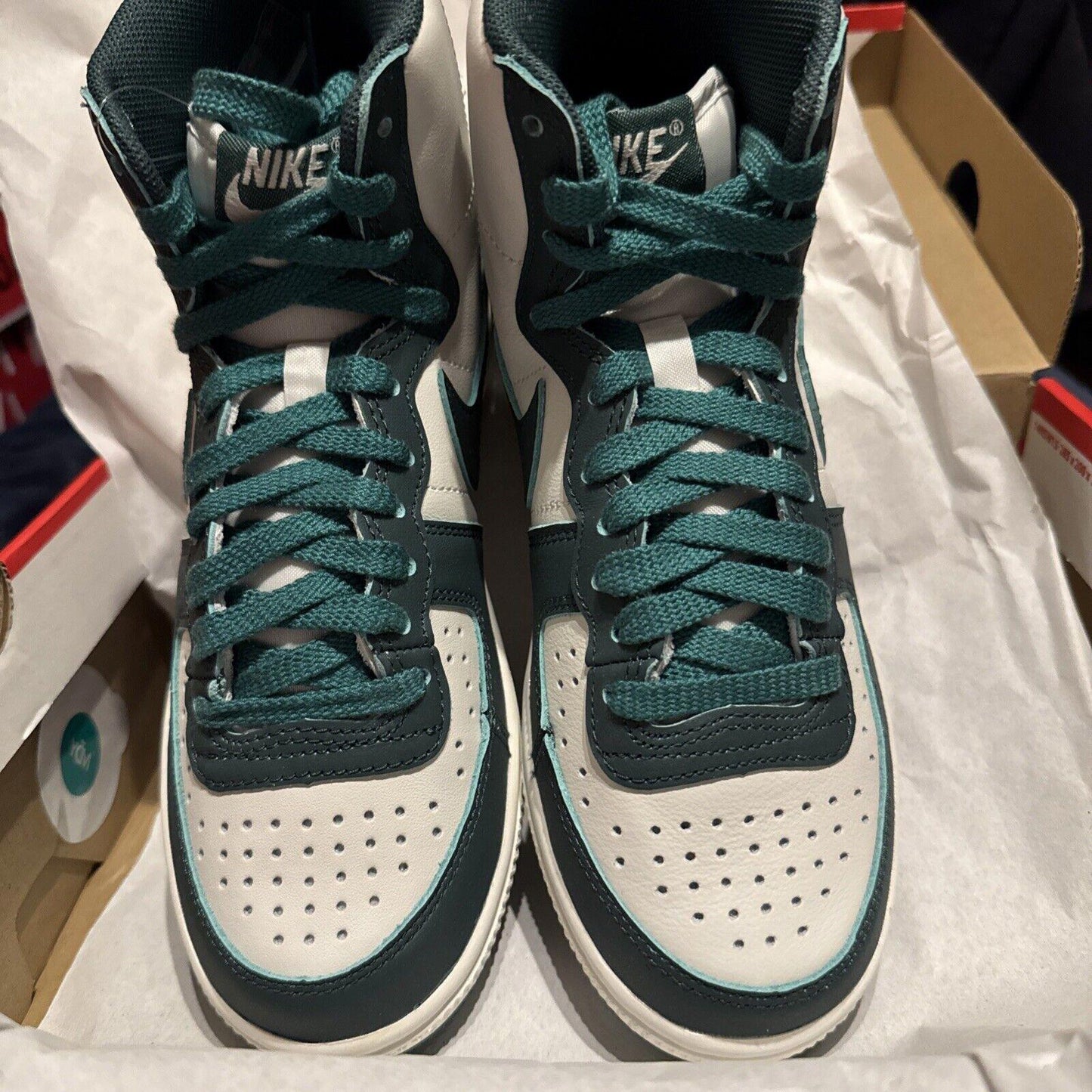 Size 4.5 Nike Terminator High Green White Sail Authentic
